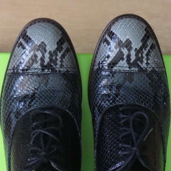 Marc Jacobs "Clinton" Python Embossed Oxfords SZ 39EU, 8.5/9US - Picture 9 of 13